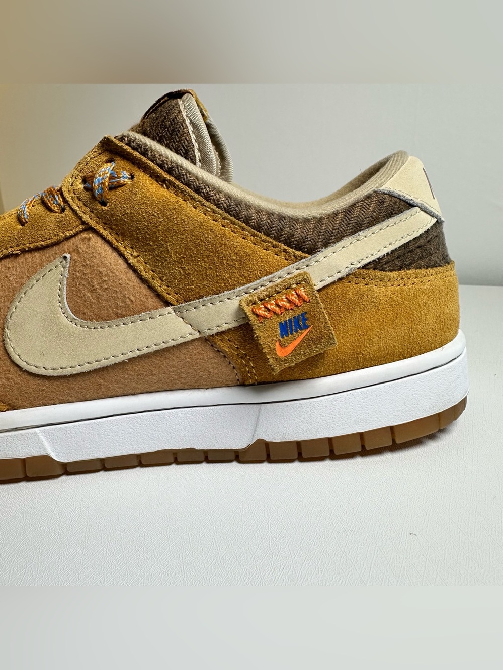 Nike Dunk Low SE Teddy Bear Praline Desert Ocher Mens 11 DZ5350-288 Sneakers - Picture 5 of 16